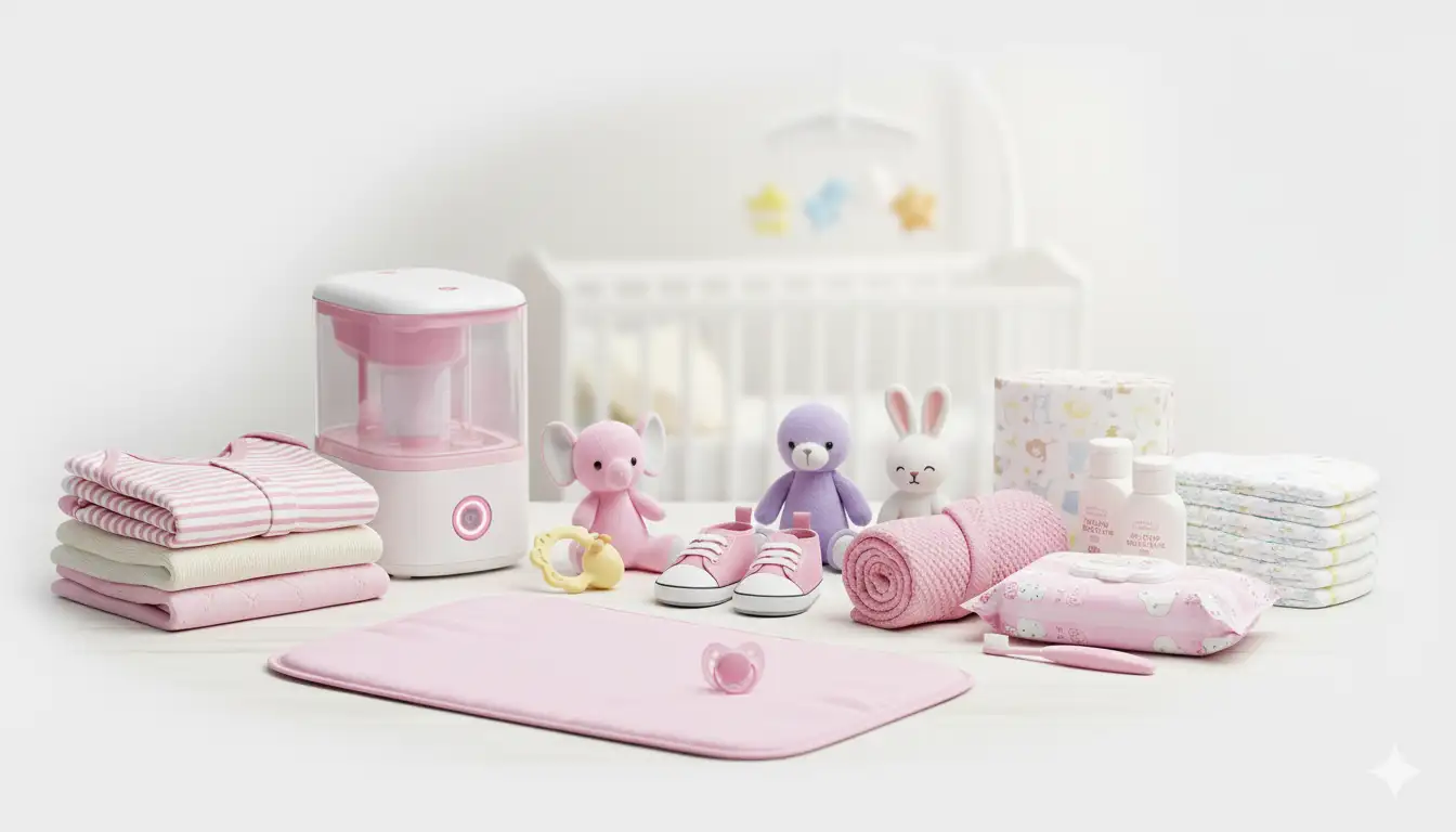 لوازم ضروری نوزاد دختر