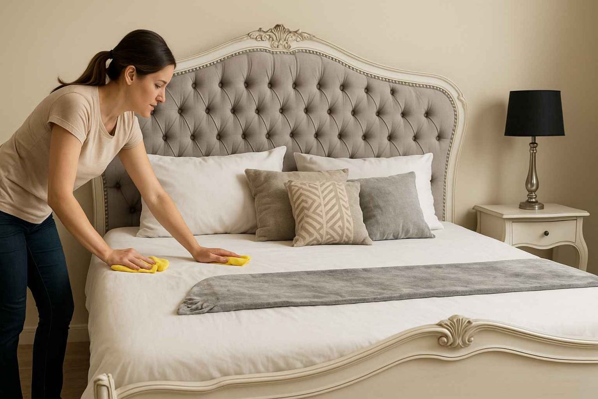 تمیز کردن سرویس خواب سفید | 10 ترفند کاربردی