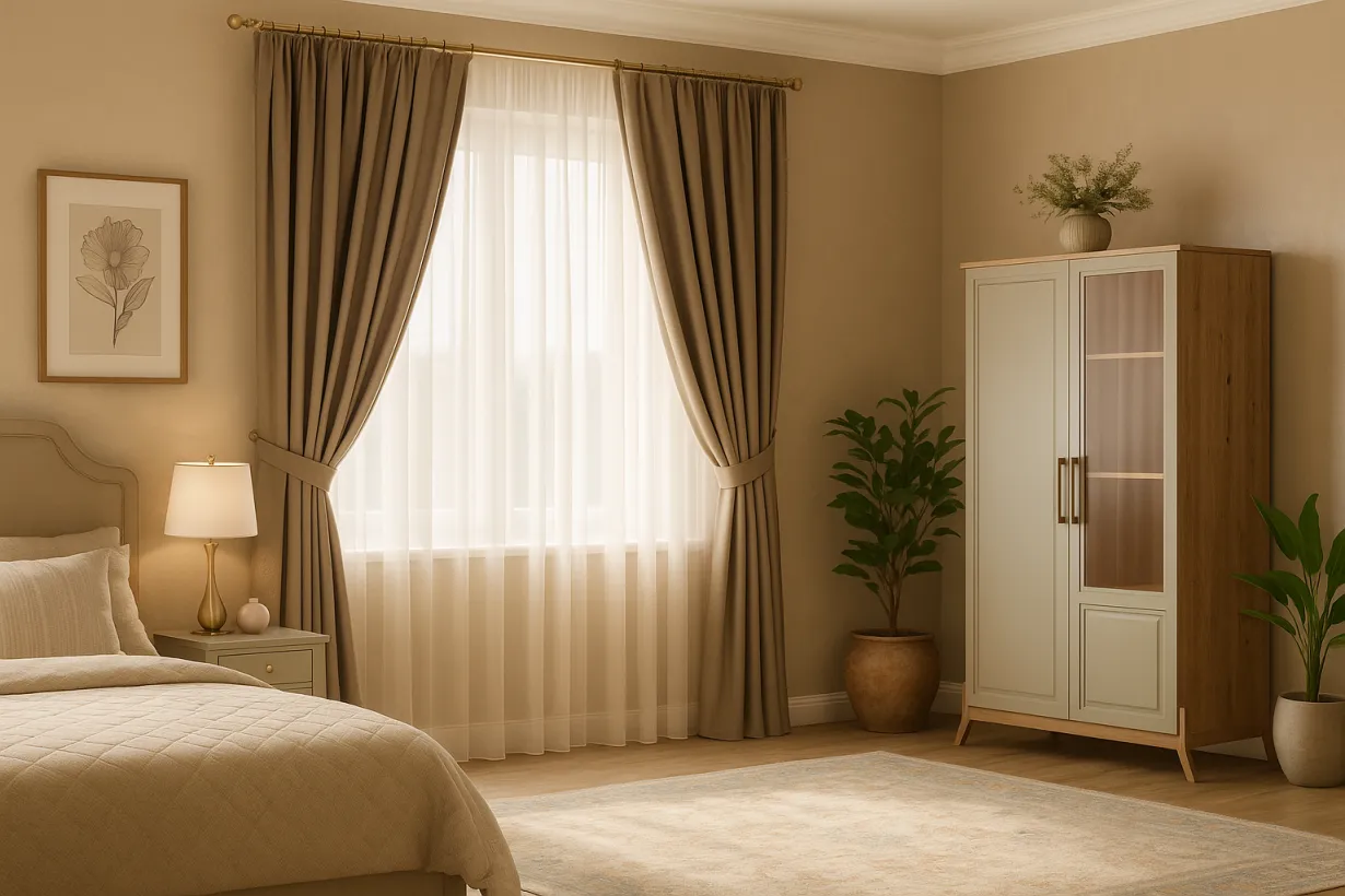 پردهها و ملحفههای ساده اما جذاب