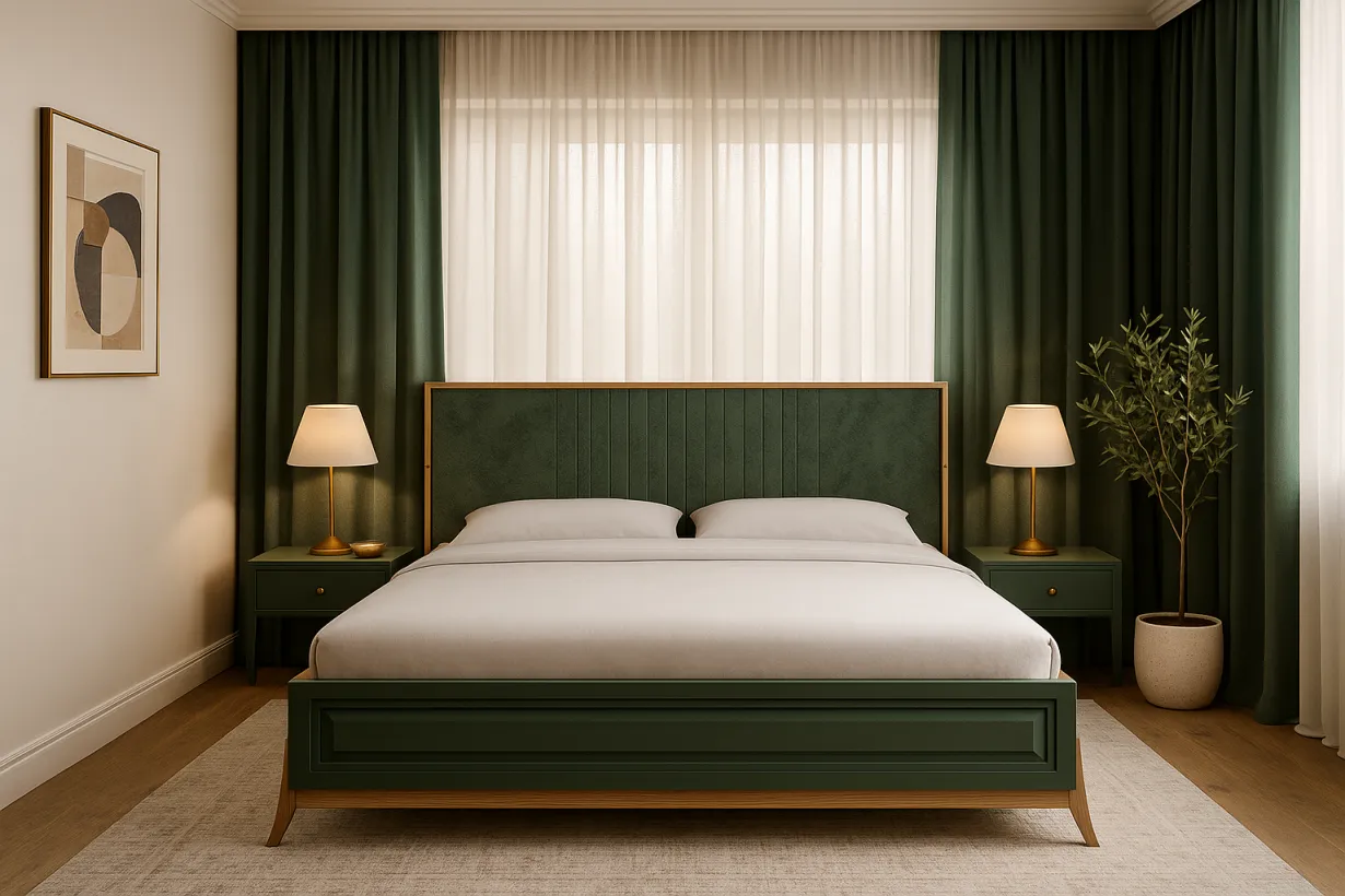 تأثیر رنگ پرده بر فضای اتاق خواب