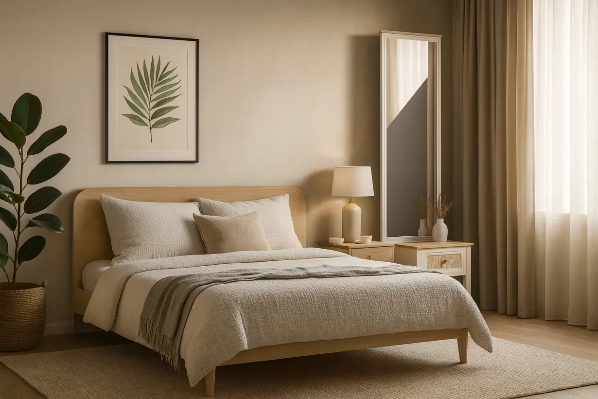 دیزاین اتاق خواب به سبک مینیمال