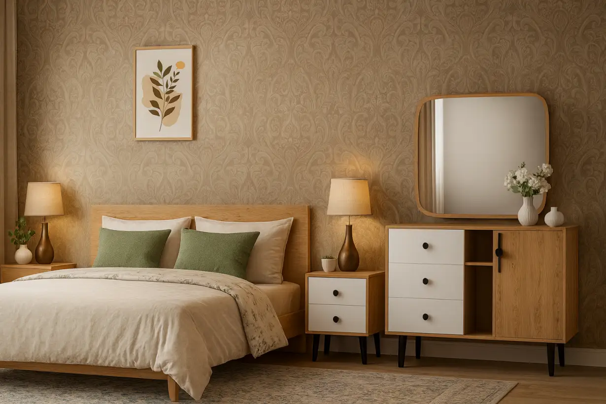 بهترین جنس کاغذ دیواری برای اتاق خواب بزرگسال