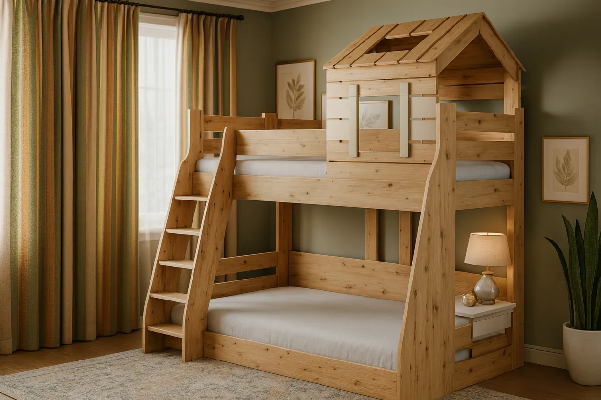 تخت خواب دو طبقه بچگانه