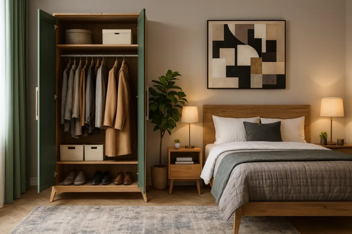 چگونه کمد خود را بچینیم؟ 10ایده کاربردی برای چیدمان کمد و دکور اتاق خواب ساده