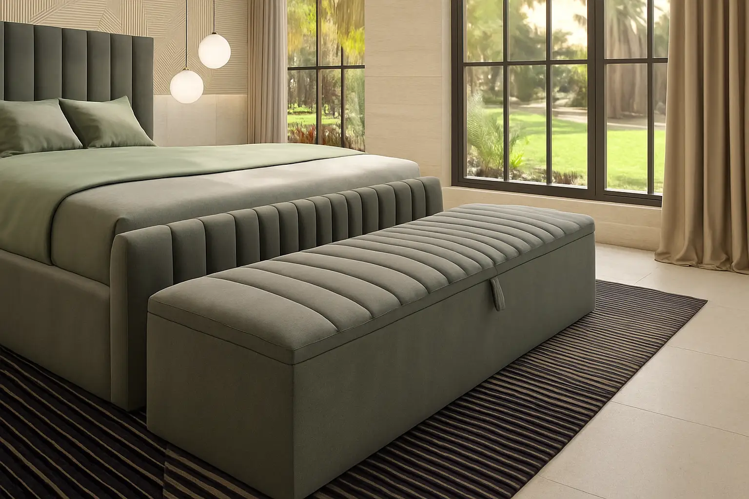 متریال و طراحی پاف سرویس خواب