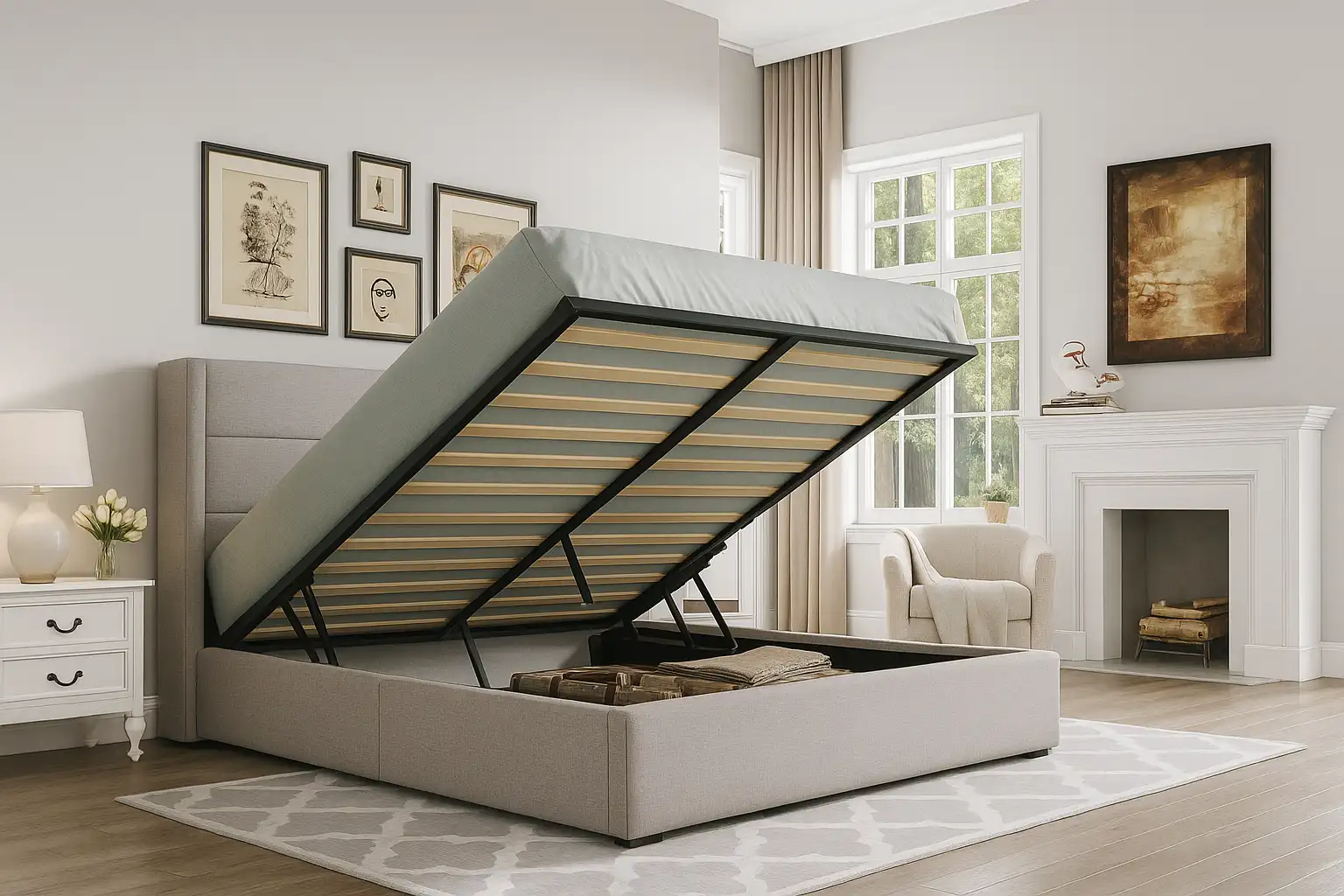 تخت باکس هتلی جک دار