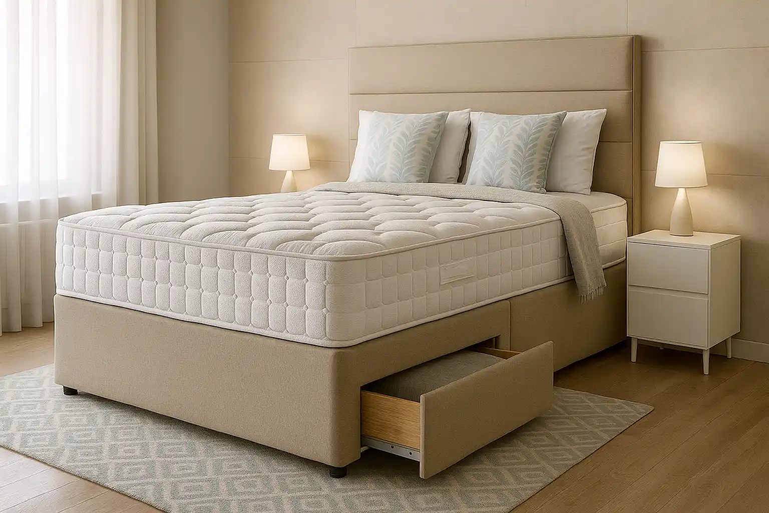 انواع تخت خواب باکس هتلی