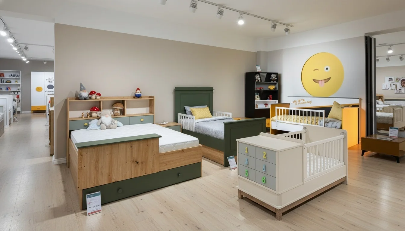 نمونههایی از تختخوابهای چوبی نوزاد پسر