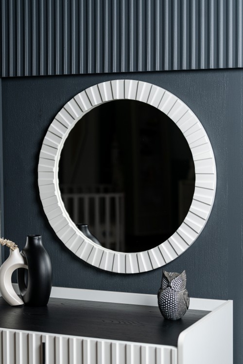 بلک اند وایت - آیینه گرد سرویس خواب ژیک