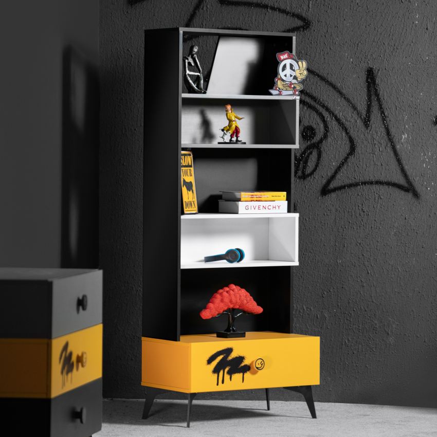 کتابخانه کشو دار سرویس خواب اسکیت