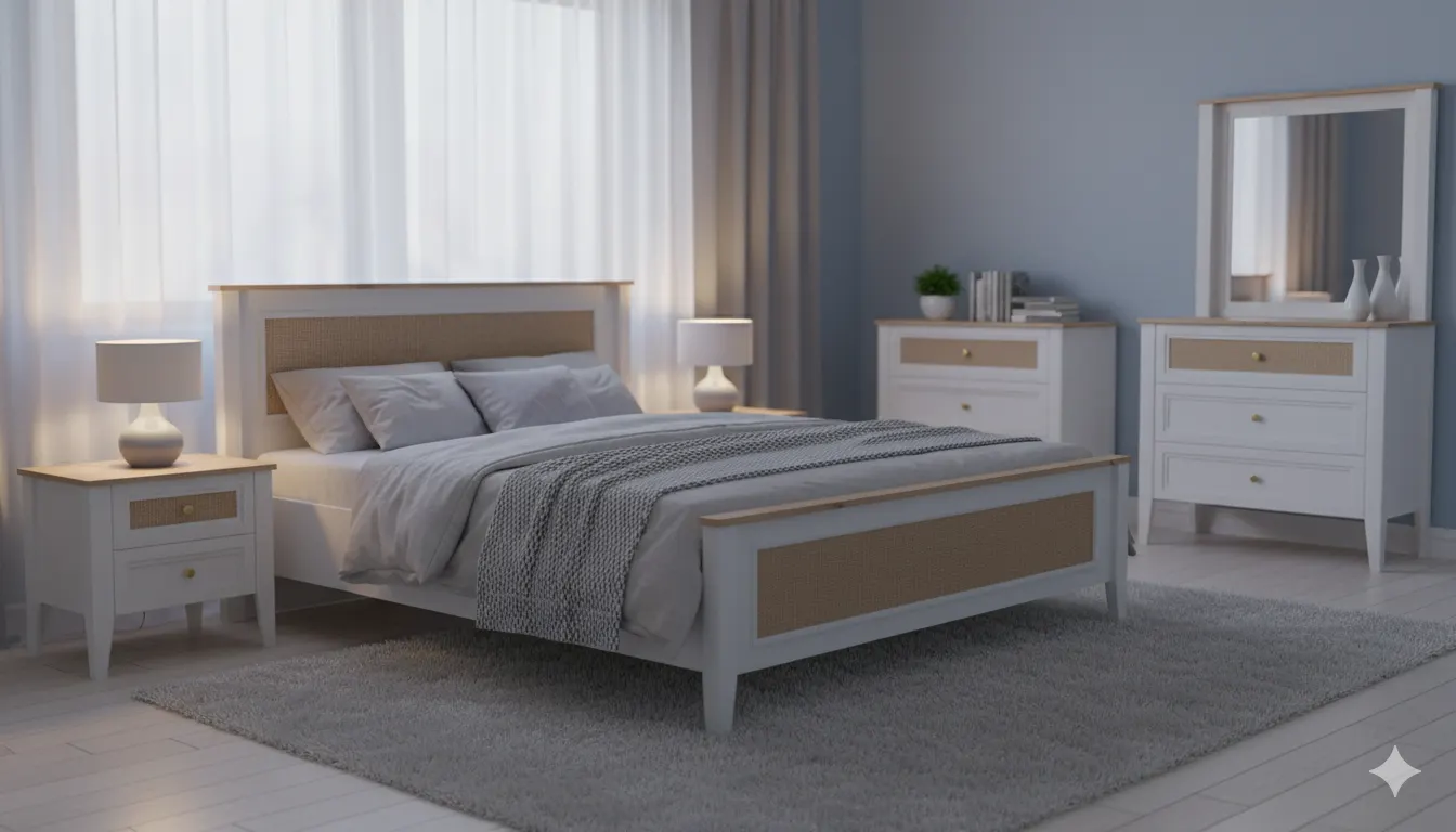 تخت خواب دونفره کارولین 180