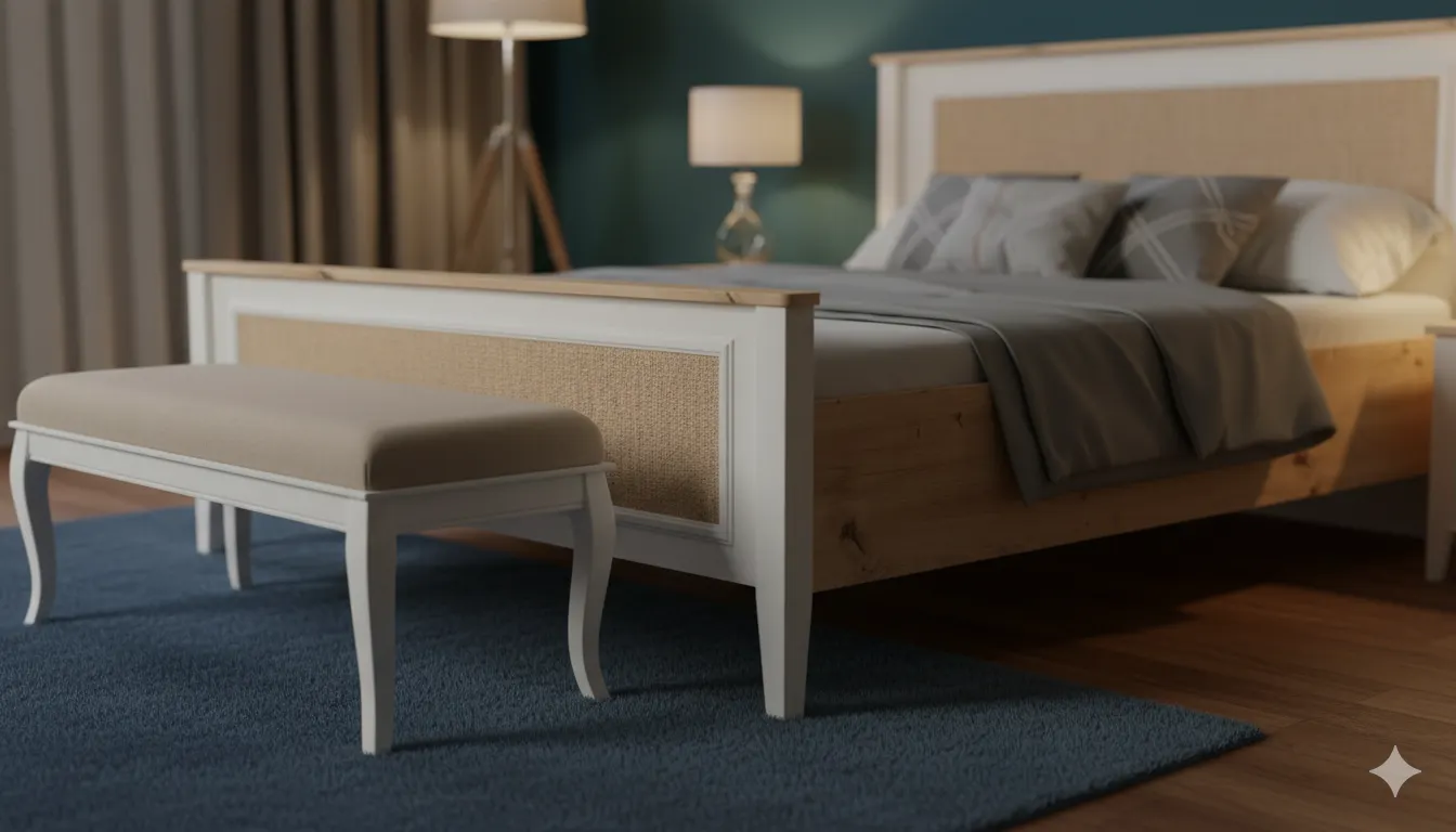 تخت خواب دونفره کارولین از برند ژیک