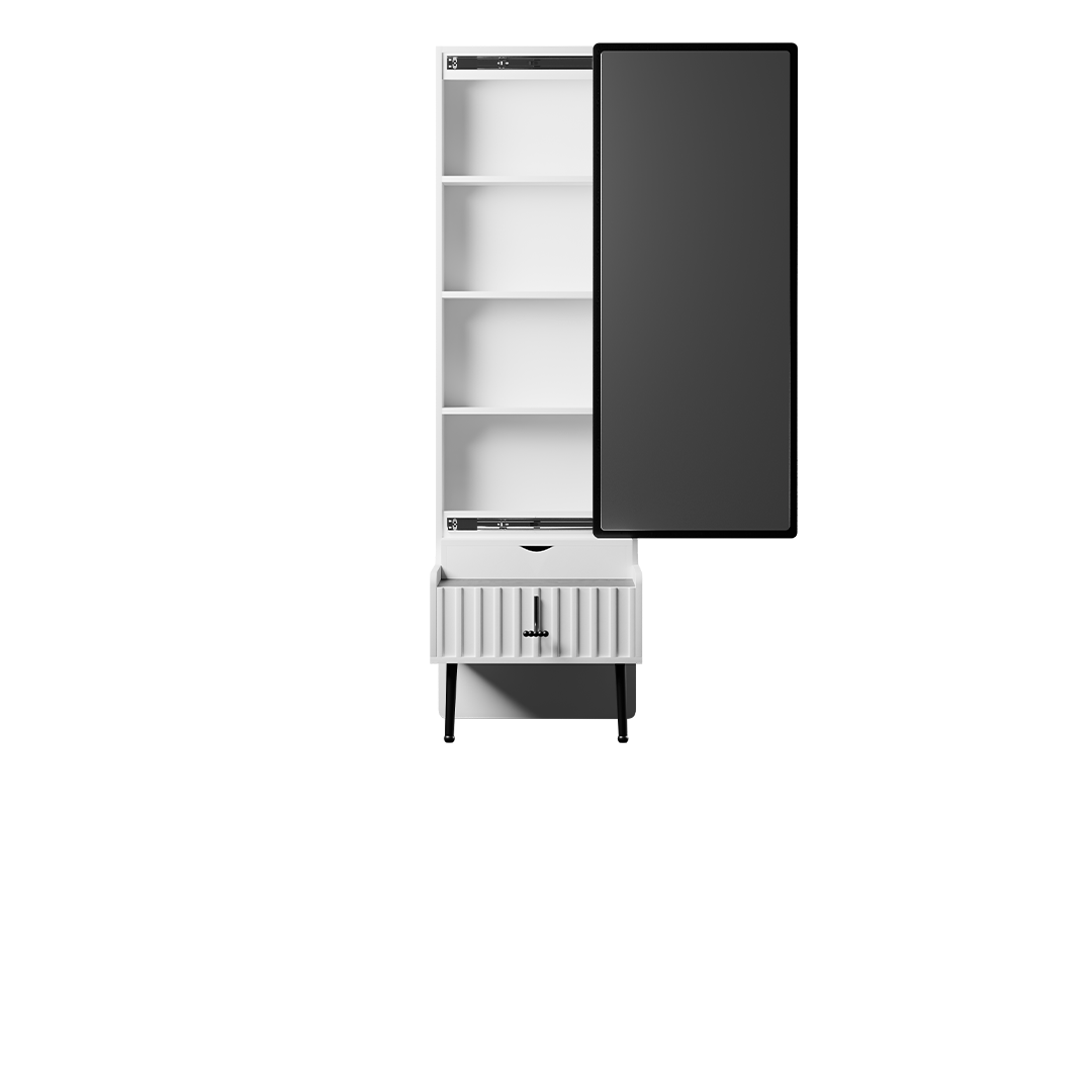 آیینه قدی سرویس خواب بلک اند وایت