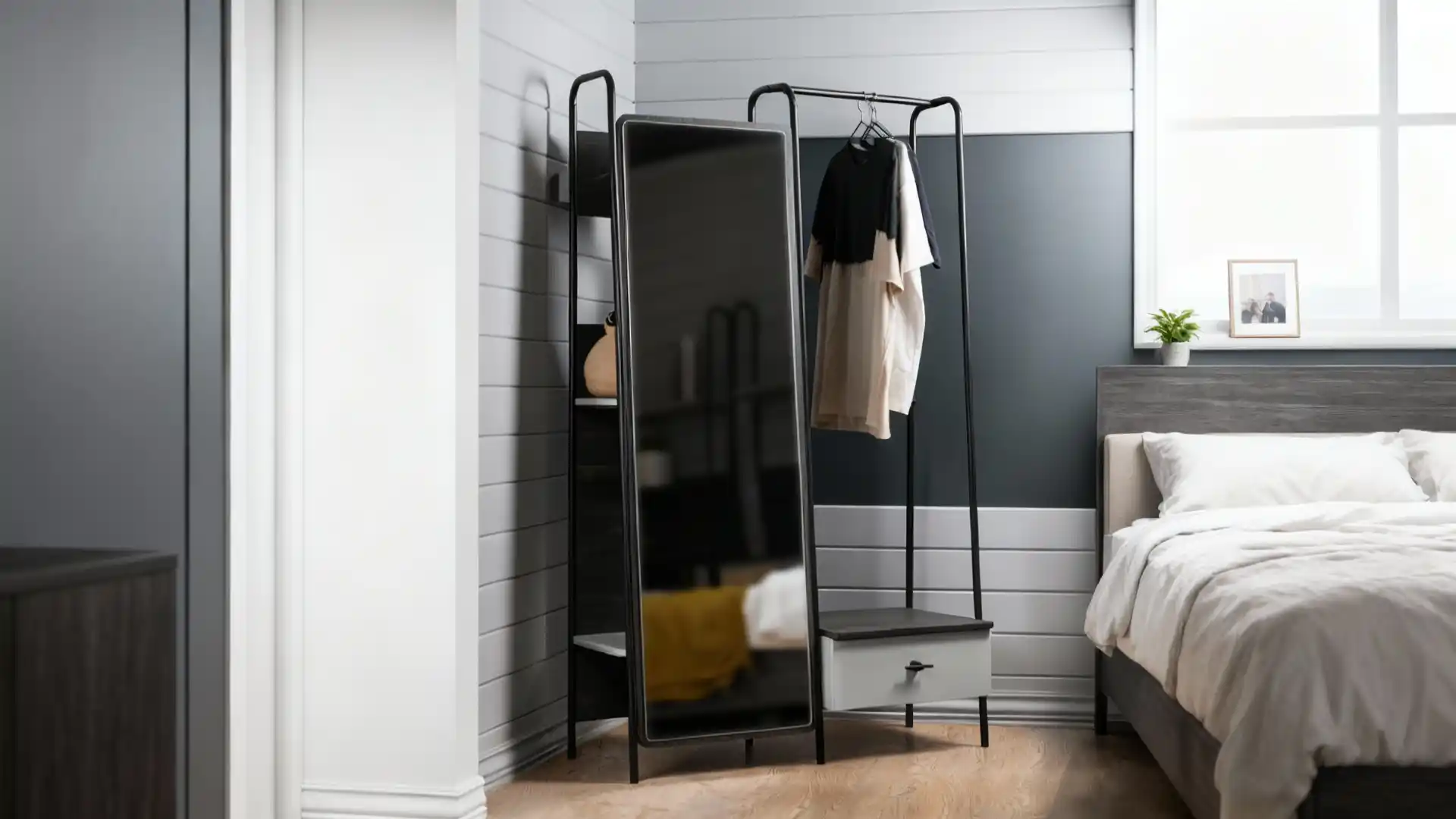 آیینه قدی رگال دار آیرون