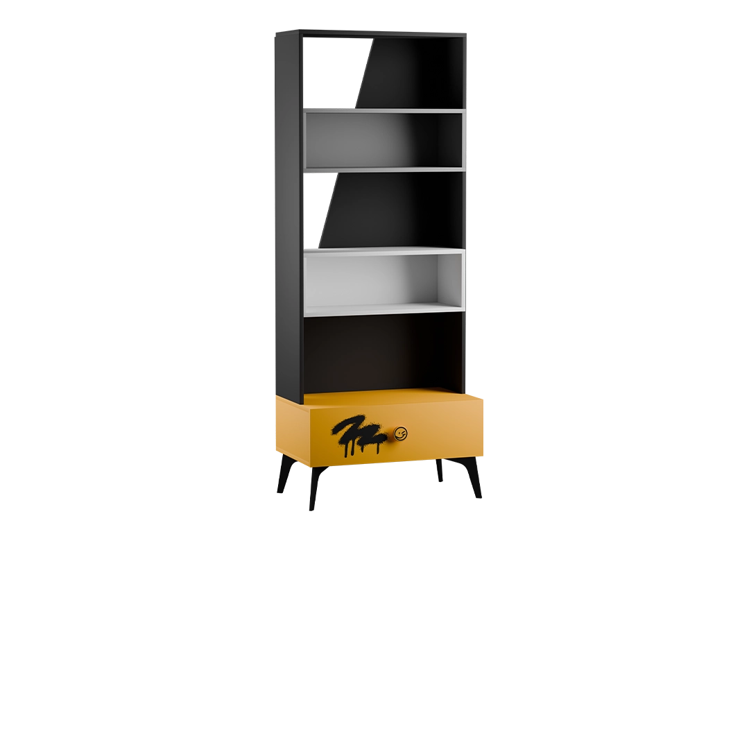 سرویس خواب اسکیت کتابخانه کشو دار