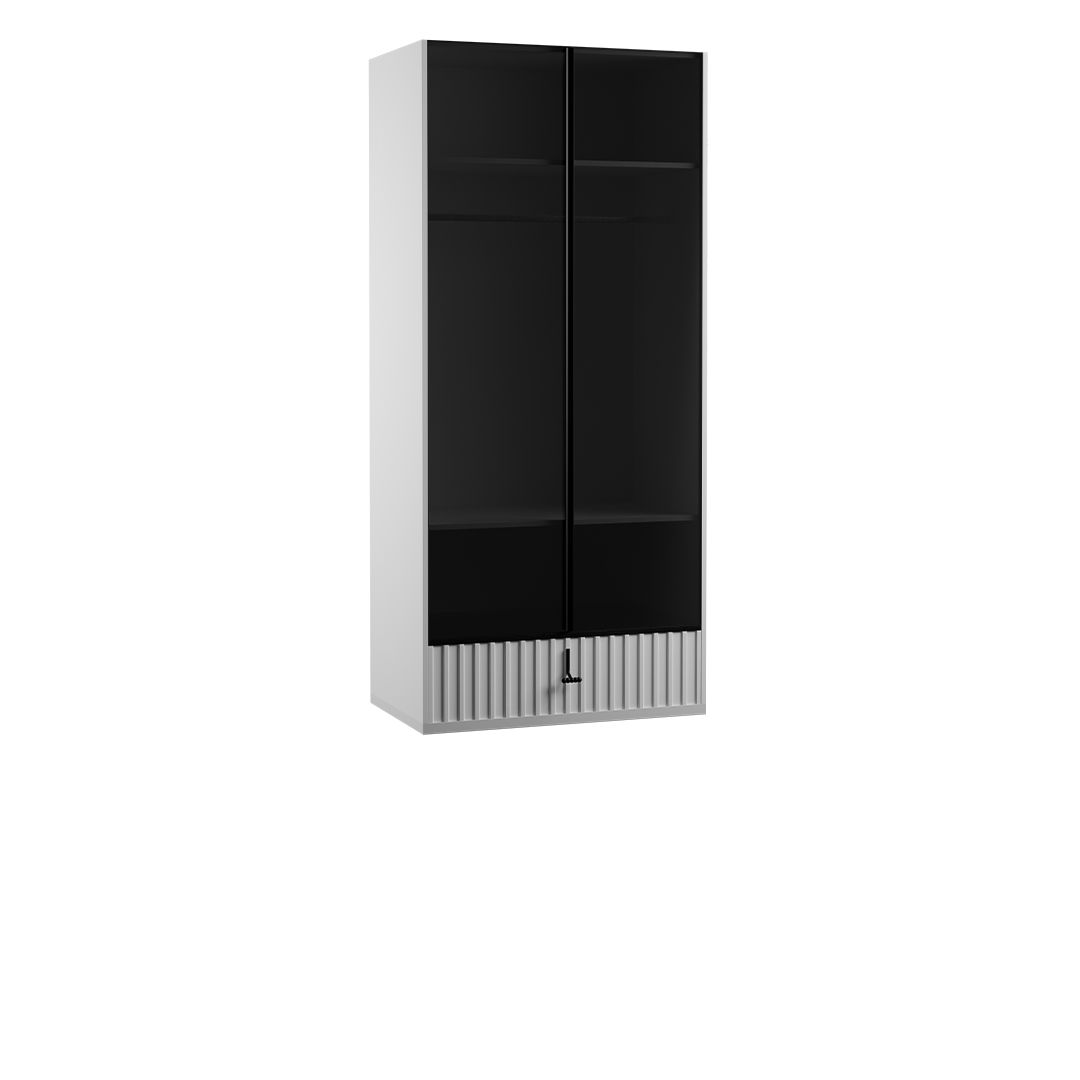 بلک اند وایت - کمد دو درب شیشه