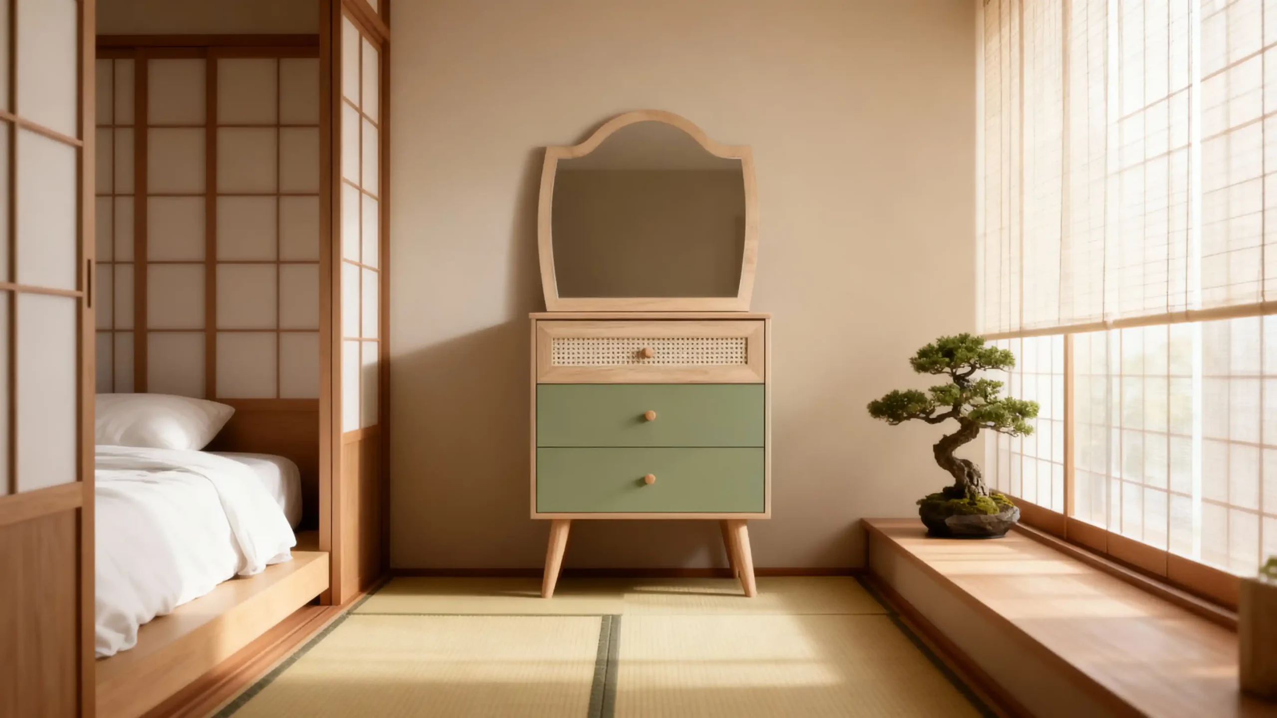 آیینه میز آرایش سرویس خواب ژیک