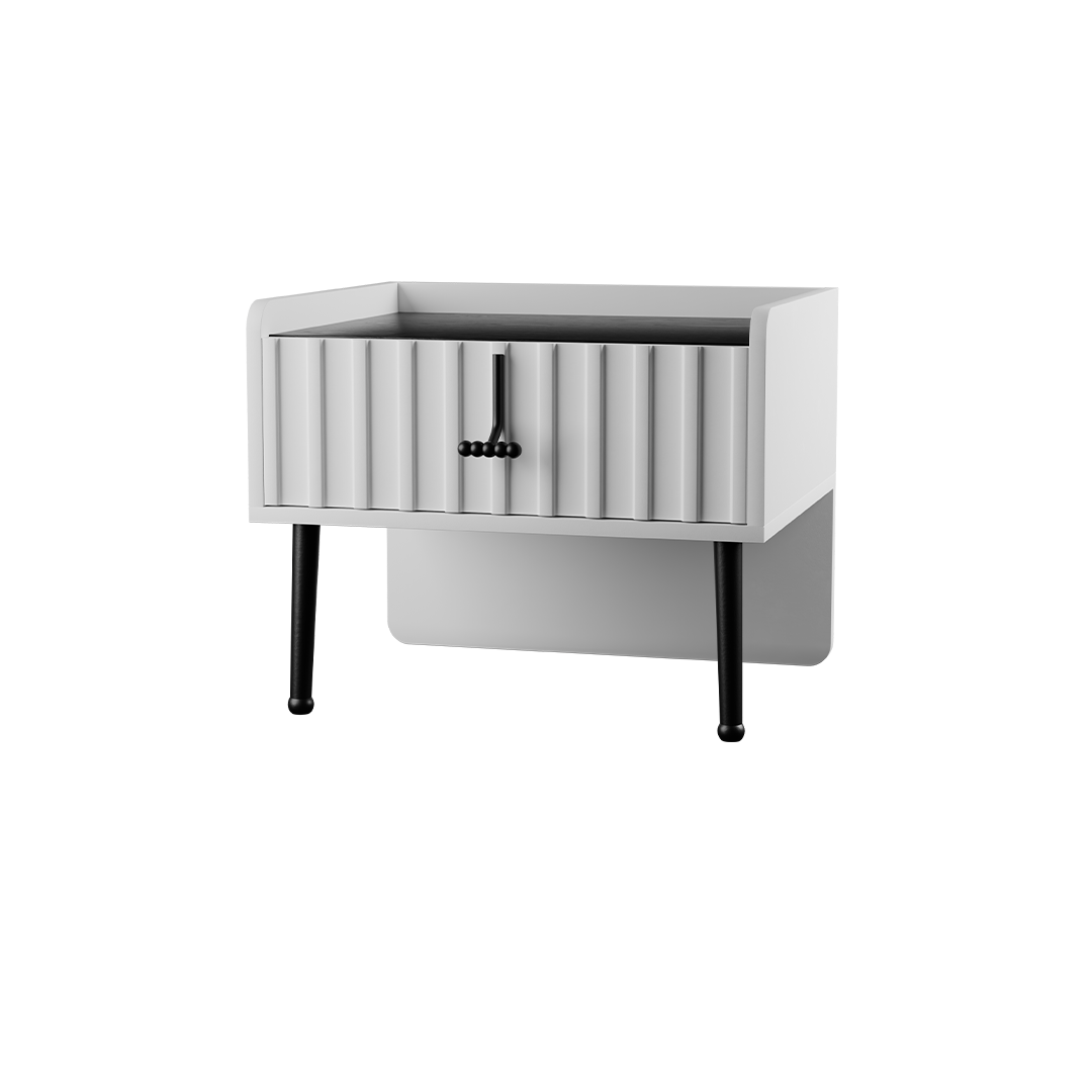 پاتختی سرویس خواب بلک اند وایت