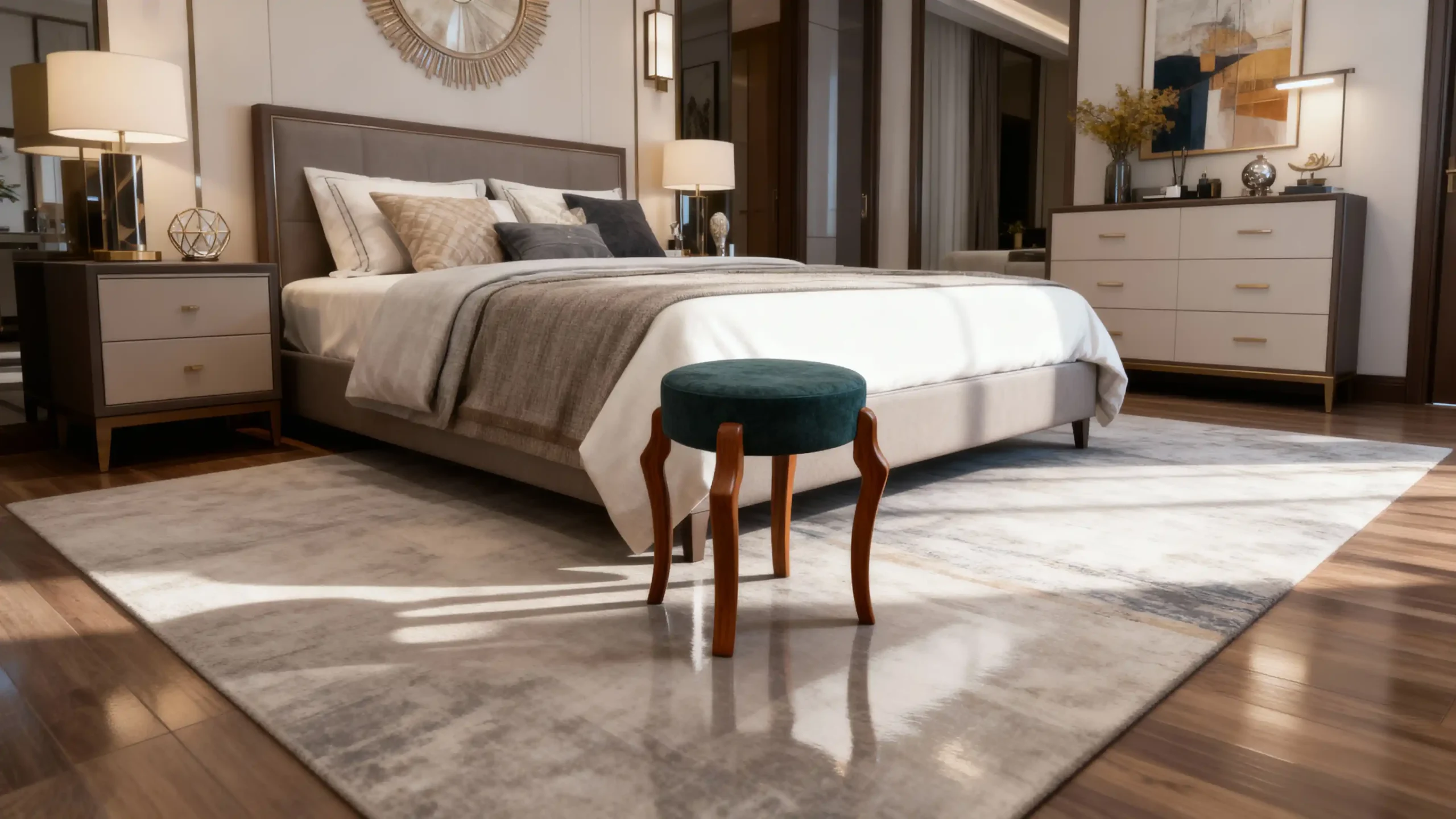 صندلی آرایش سرویس خواب ژیک مدل پارلا