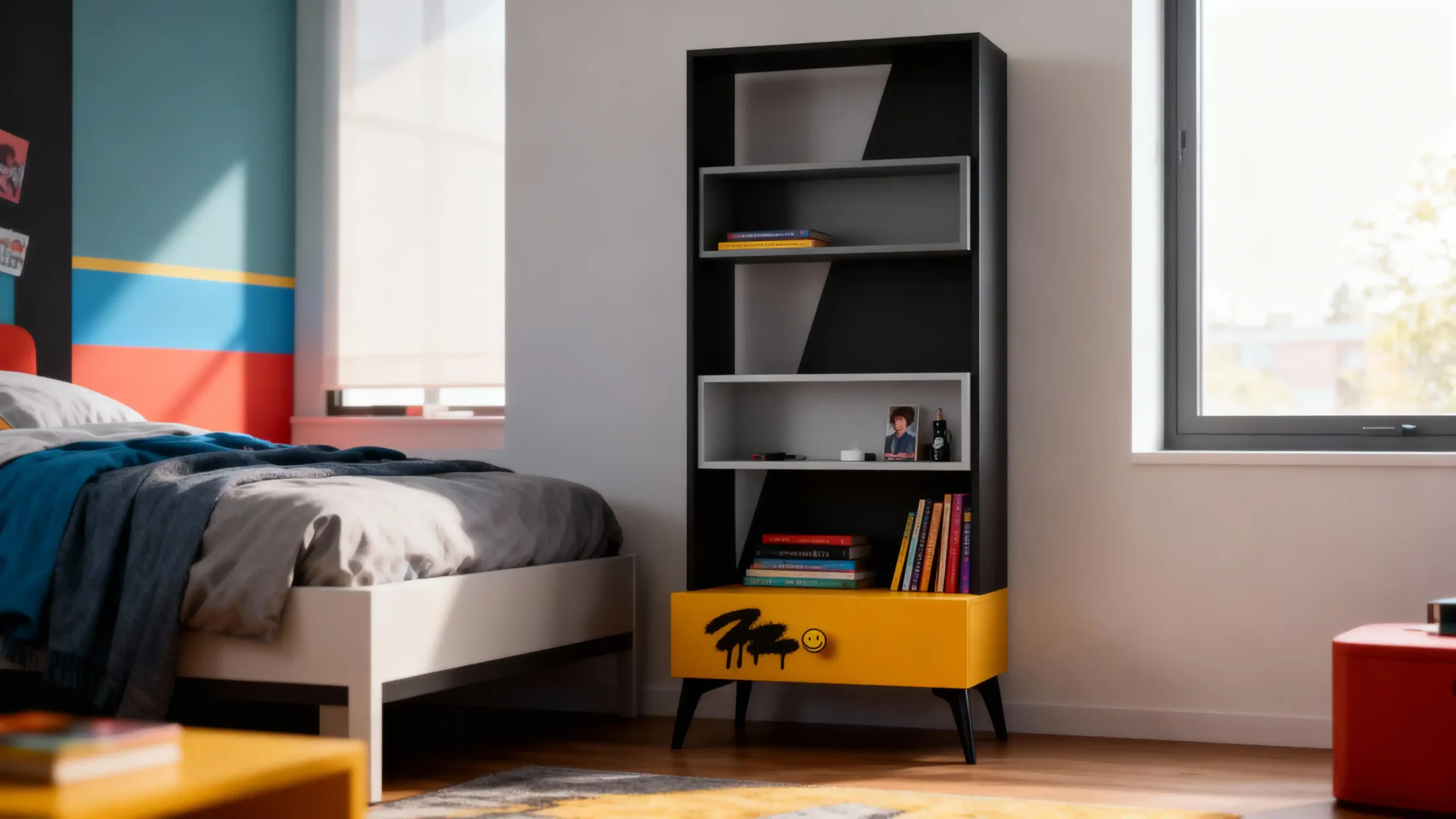 کتابخانه کشو دار اسکیت