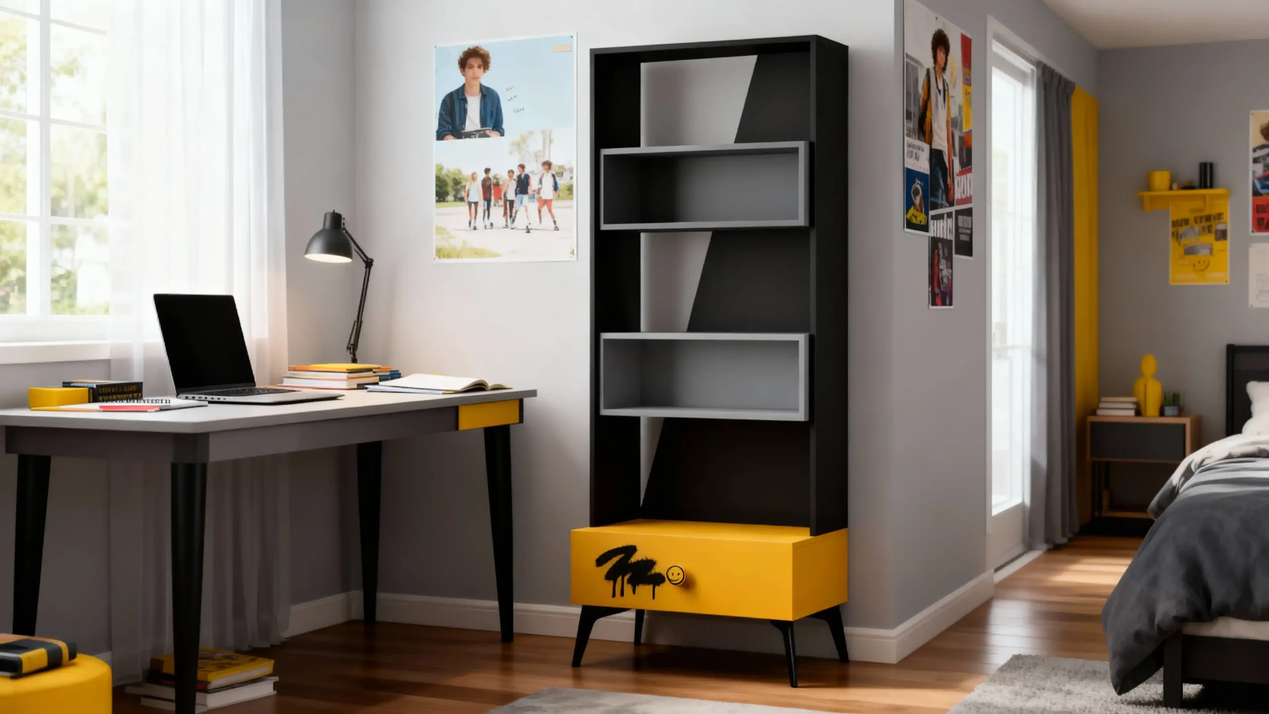 کتابخانه کشو دار اسکیت برند ژیک