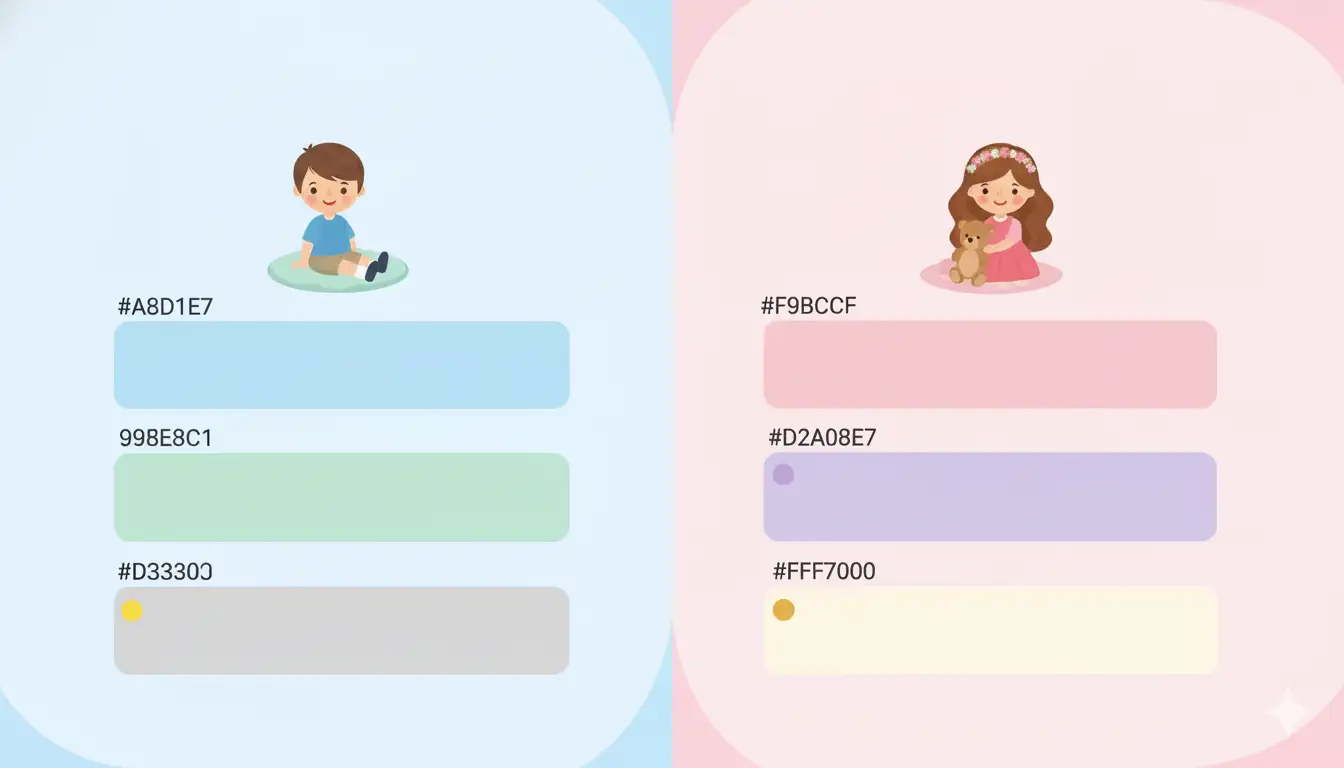 بهترین رنگ برای اتاق نوزاد پسر و نوزاد دختر