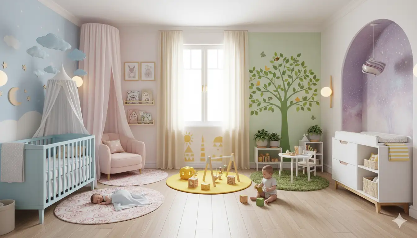 رنگ اتاق نوزاد