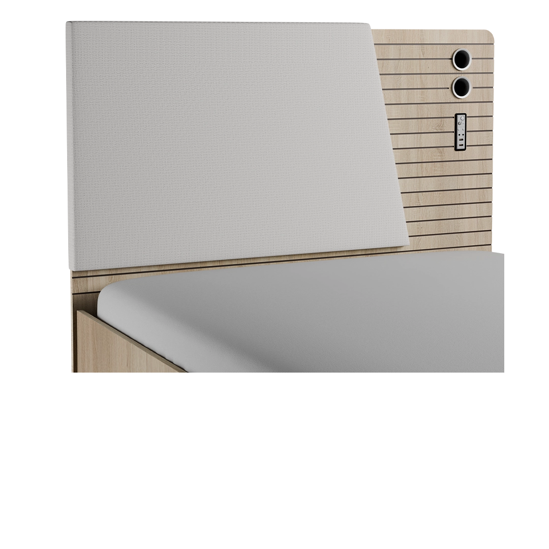 تخت 100 + پنل یو اس بی و اسپیکر سرویس خواب ورنا