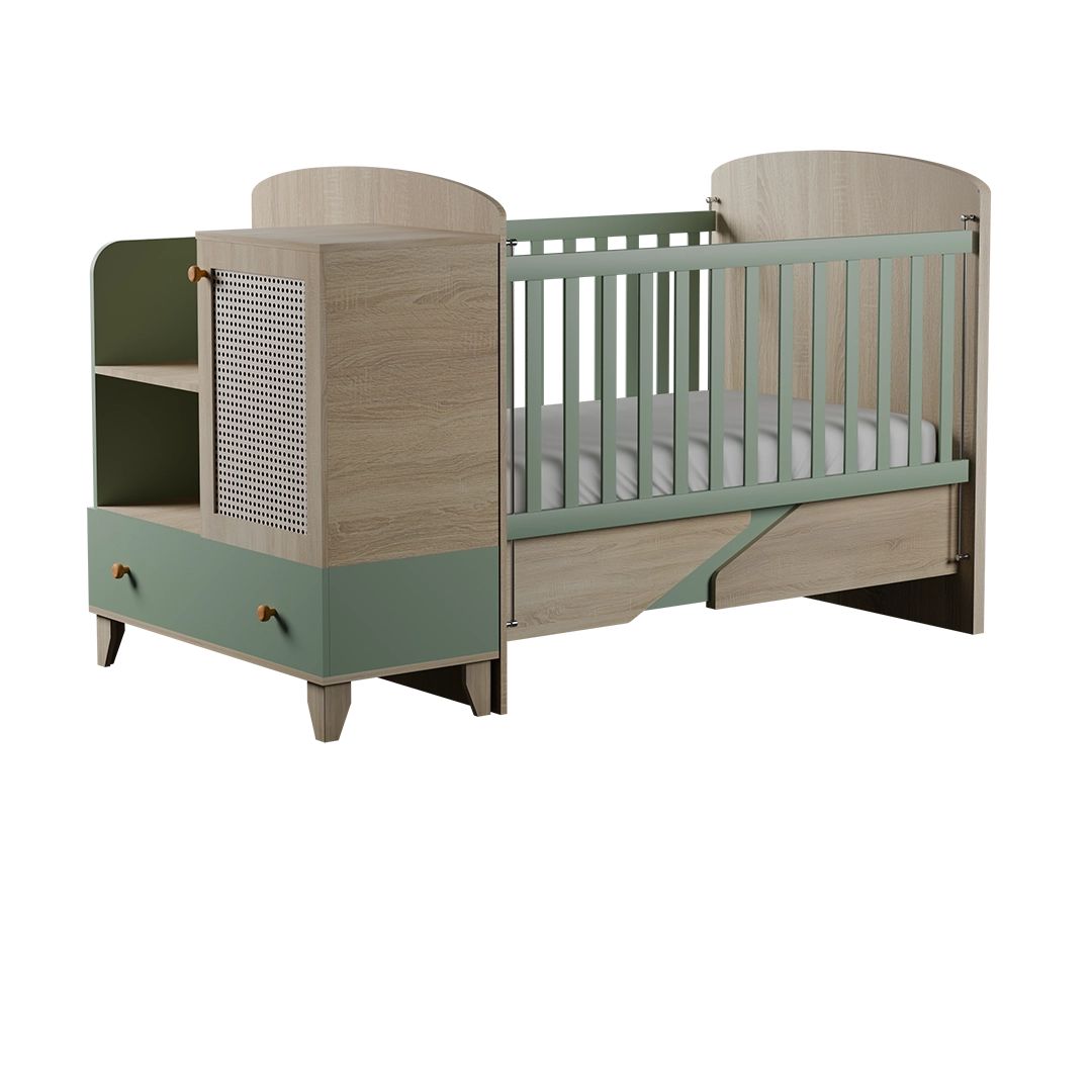 باکس تخت نوزاد و تخت دو منظوره سرویس خواب لوف نئوپان