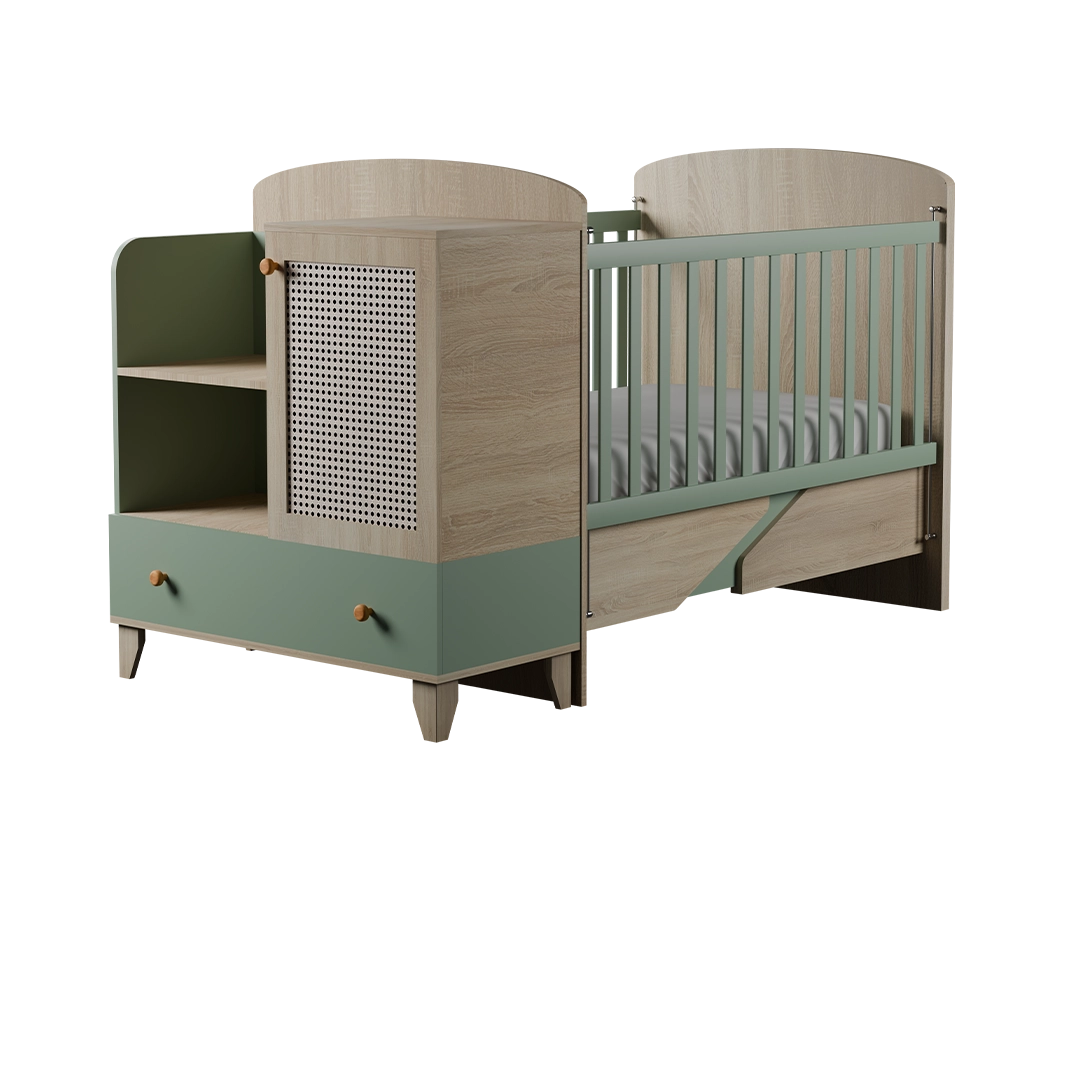 تخت دو منظوره و باکس نوزاد سرویس خواب لوف نئوپان