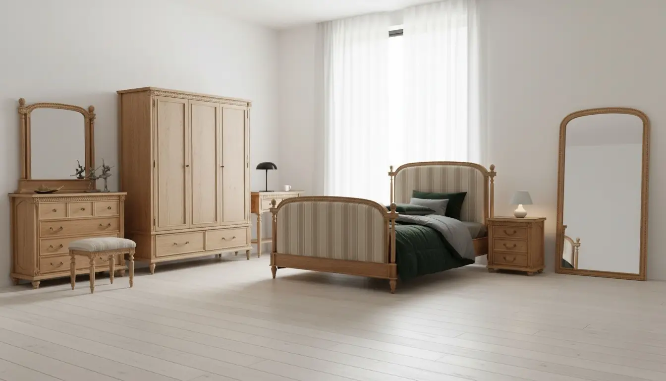 تخت های دونفره سرویس خواب بلوط