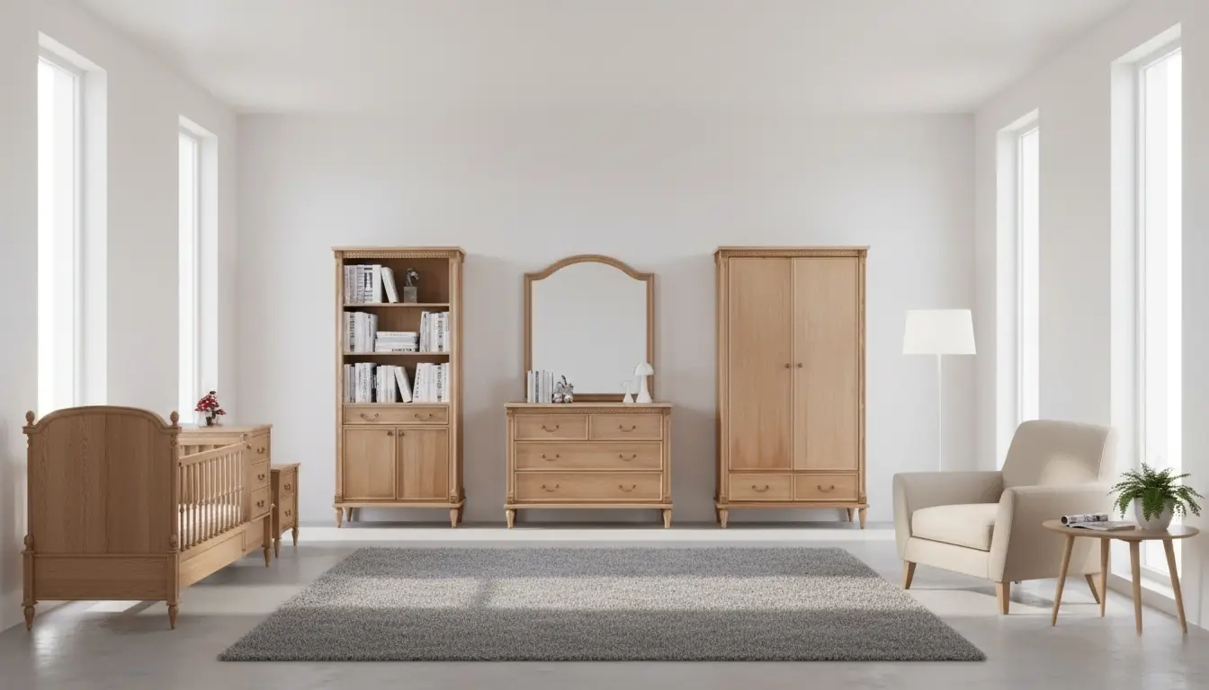 میز تحریر سرویس خواب بلوط | کتابخانه سرویس خواب بلوط