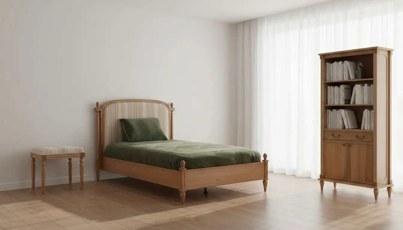 آیینه قدی سرویس خواب بلوط