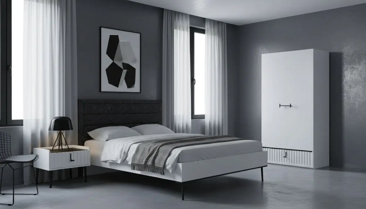 ساخت و متریال سرویس خواب بلک اند وایت