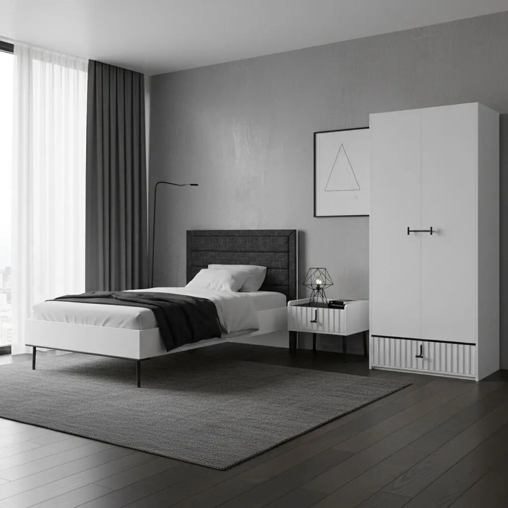 سرویس خواب ژیک مدل بلک اند وایت