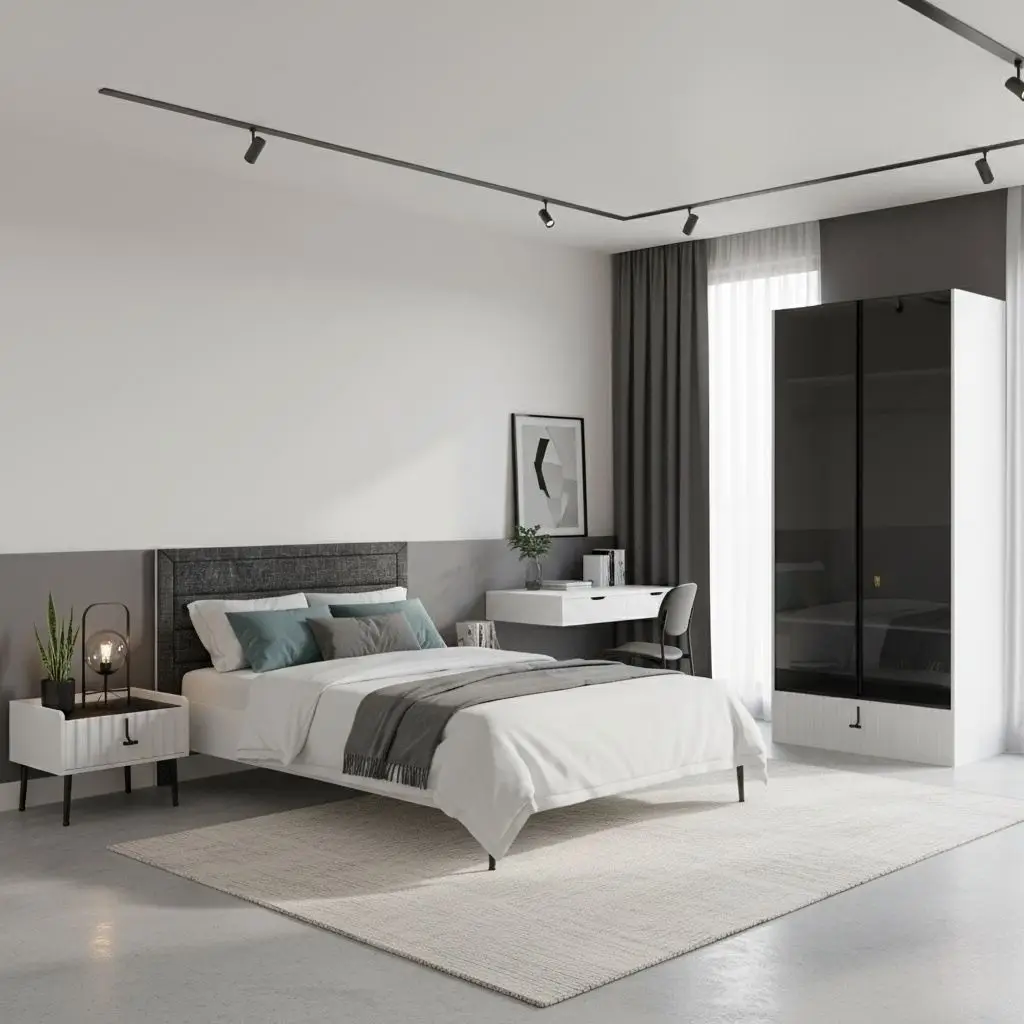 خرید سرویس خواب بلک اند وایت