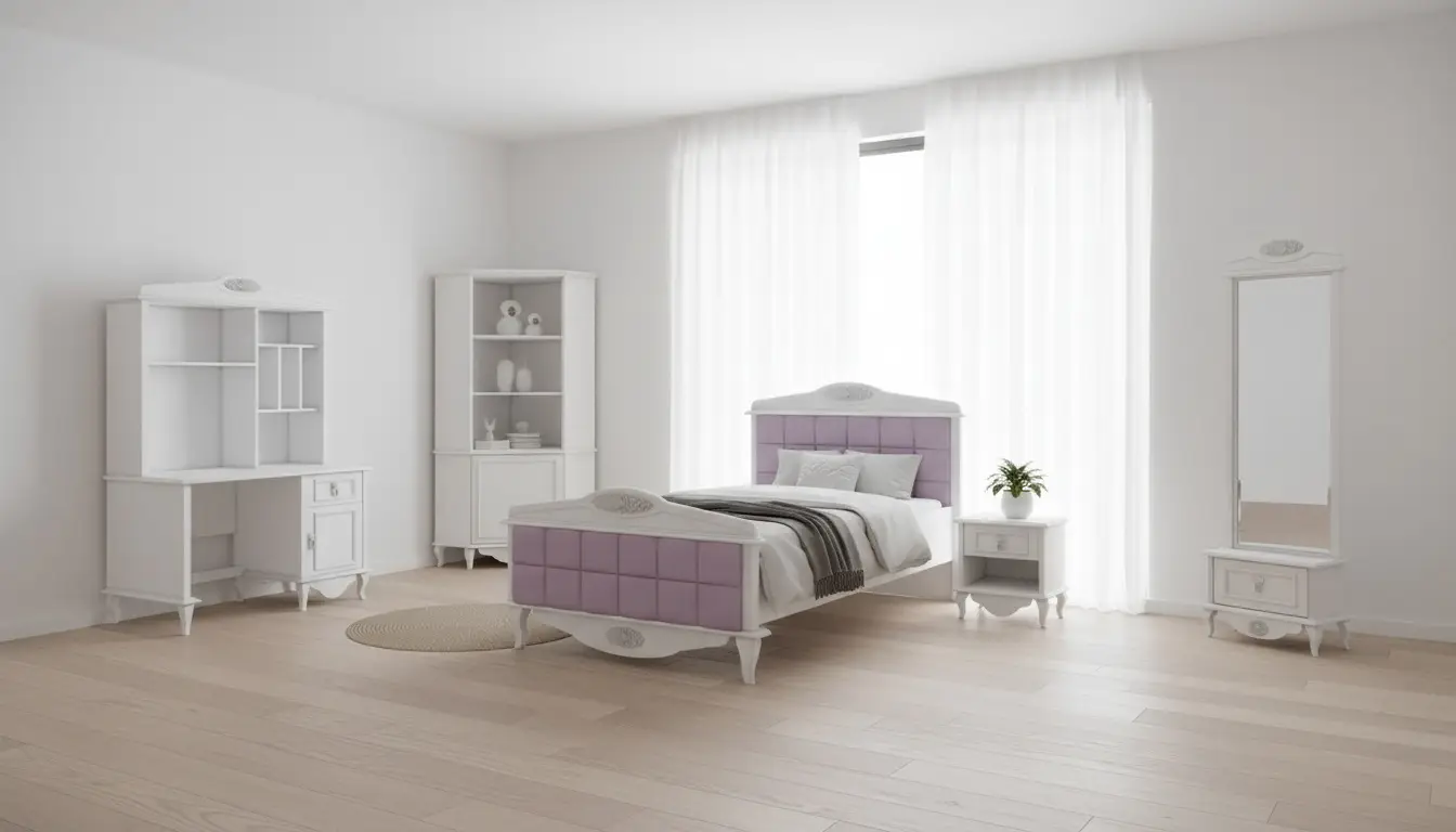 پاتختی آینه دار سرویس خواب الیزا