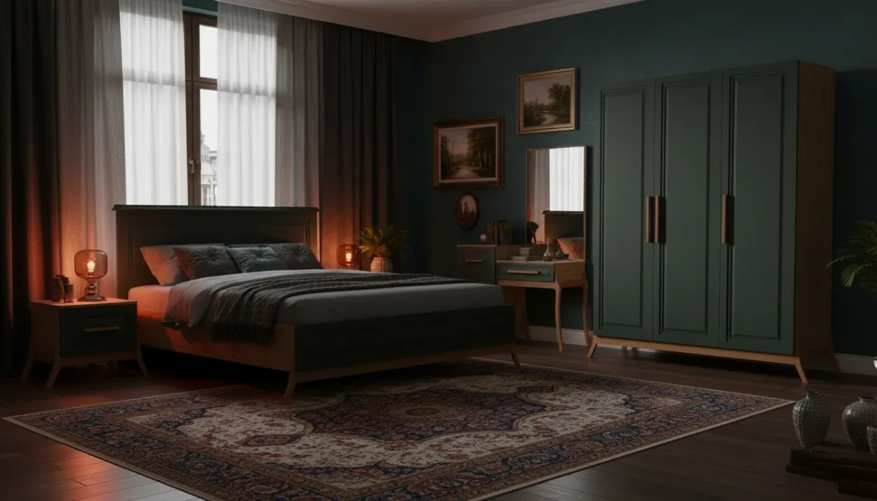 تخت خواب دو نفره سرویس خواب پارلا