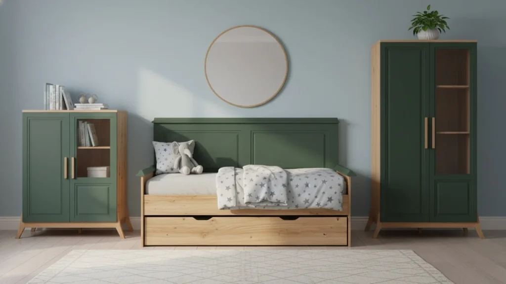 قیمت سرویس خواب نوزاد پسر لاکچری