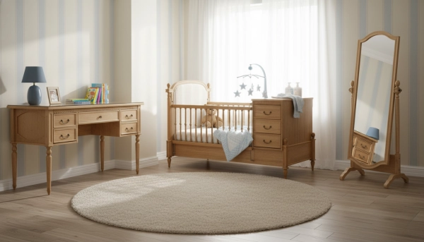 سرویس خواب نوزاد پسر بلوط