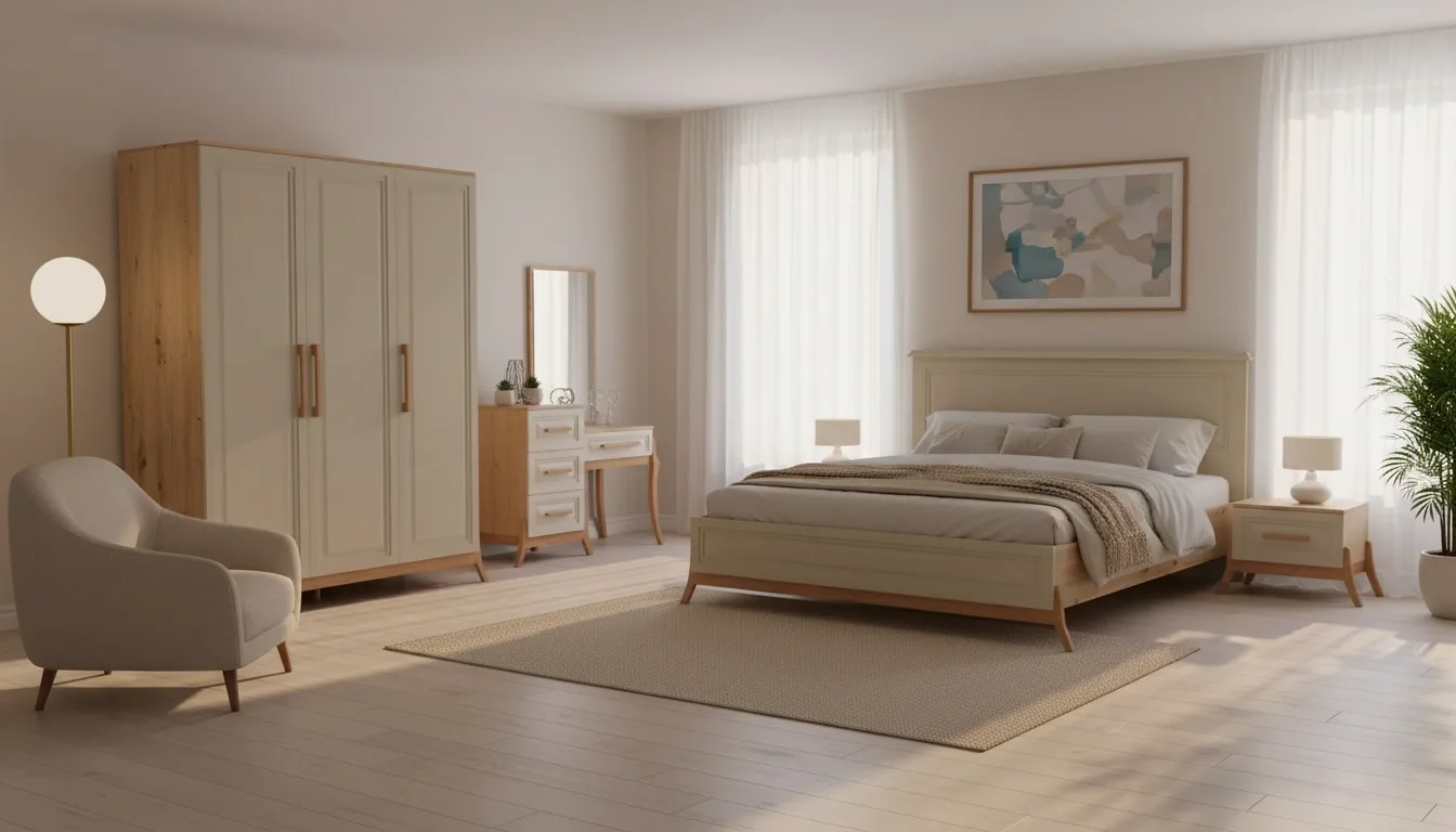 سرویس خواب پارلا کرم ژیک