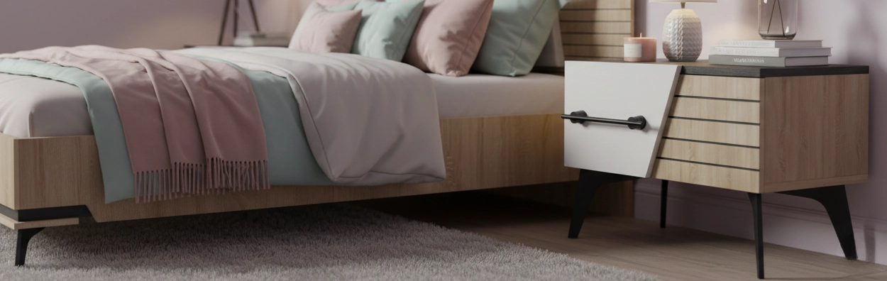 خرید پاتختی سفید