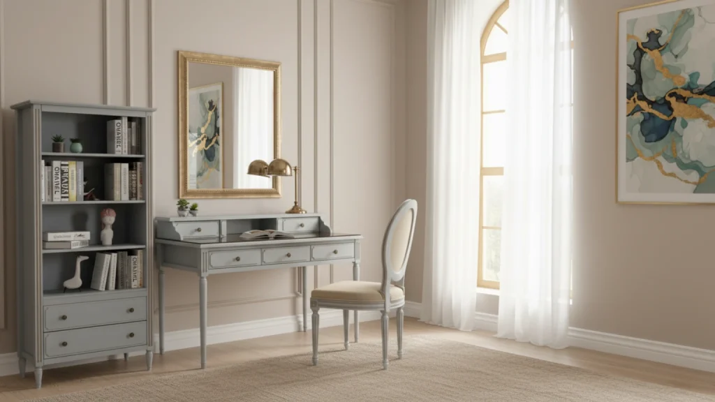 میز تحریر چوبی کلاسیک ژیک