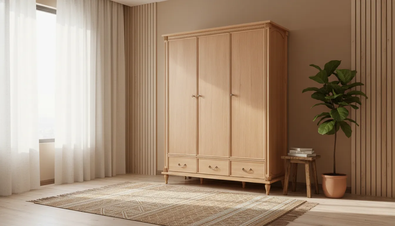 کمد سه درب بلوط ژیک