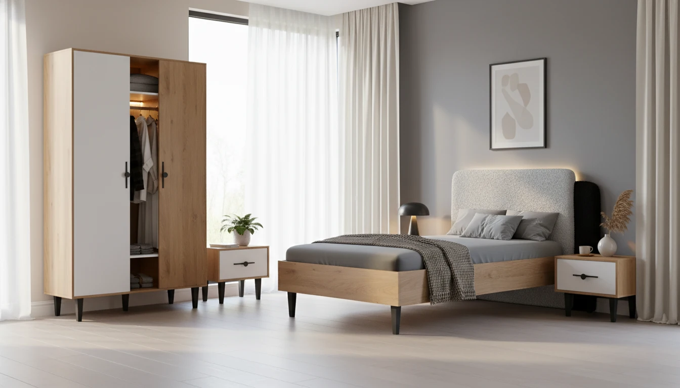 کمد دو درب سرویس خواب لوتوس ژیک