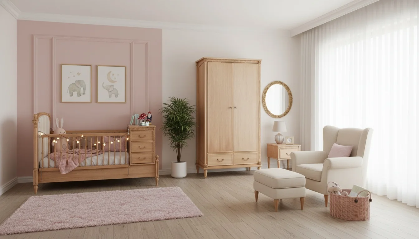 سرویس خواب بلوط نوزاد ژیک