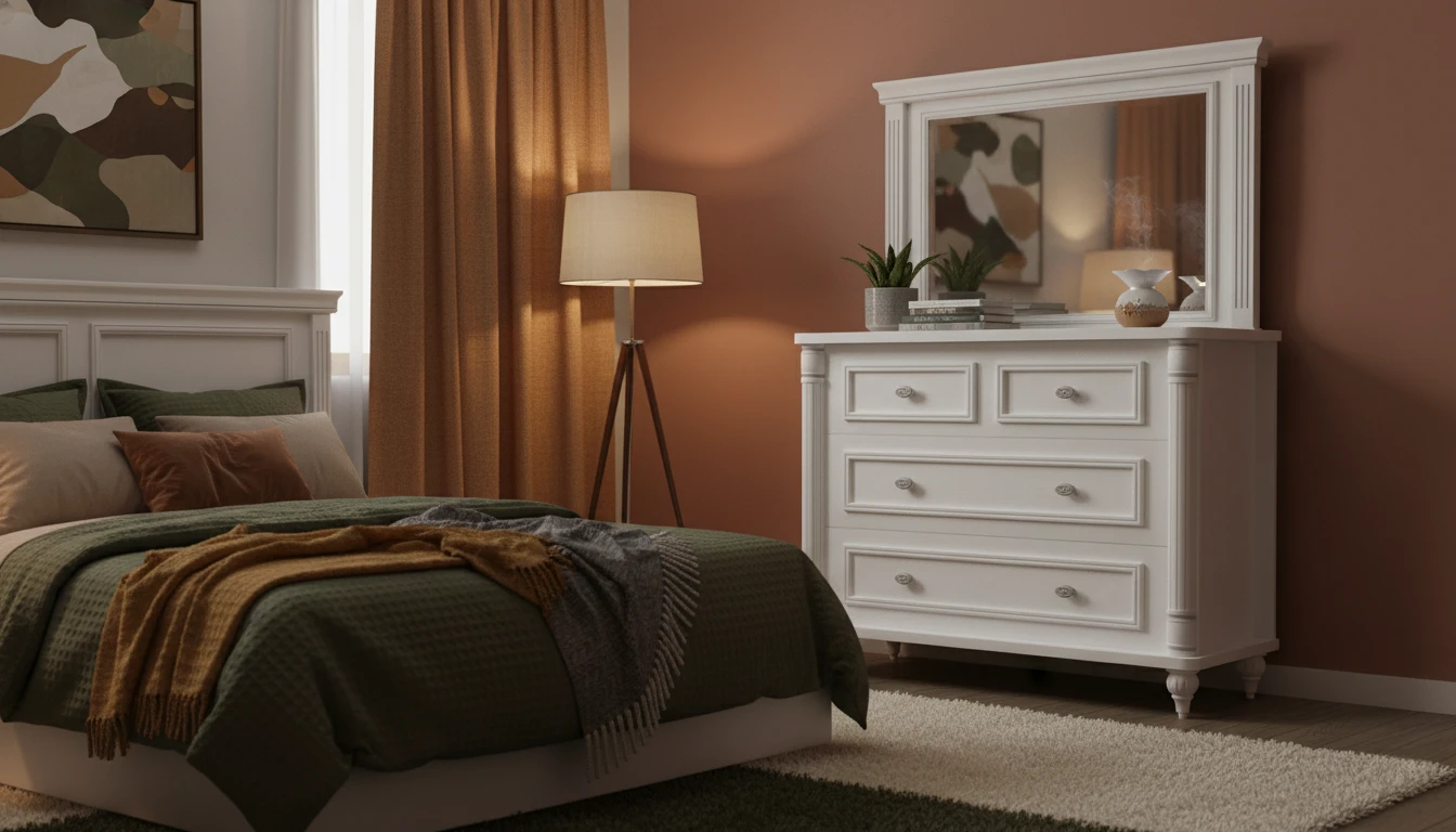 دراور و آینه رومیزی ژاکلین