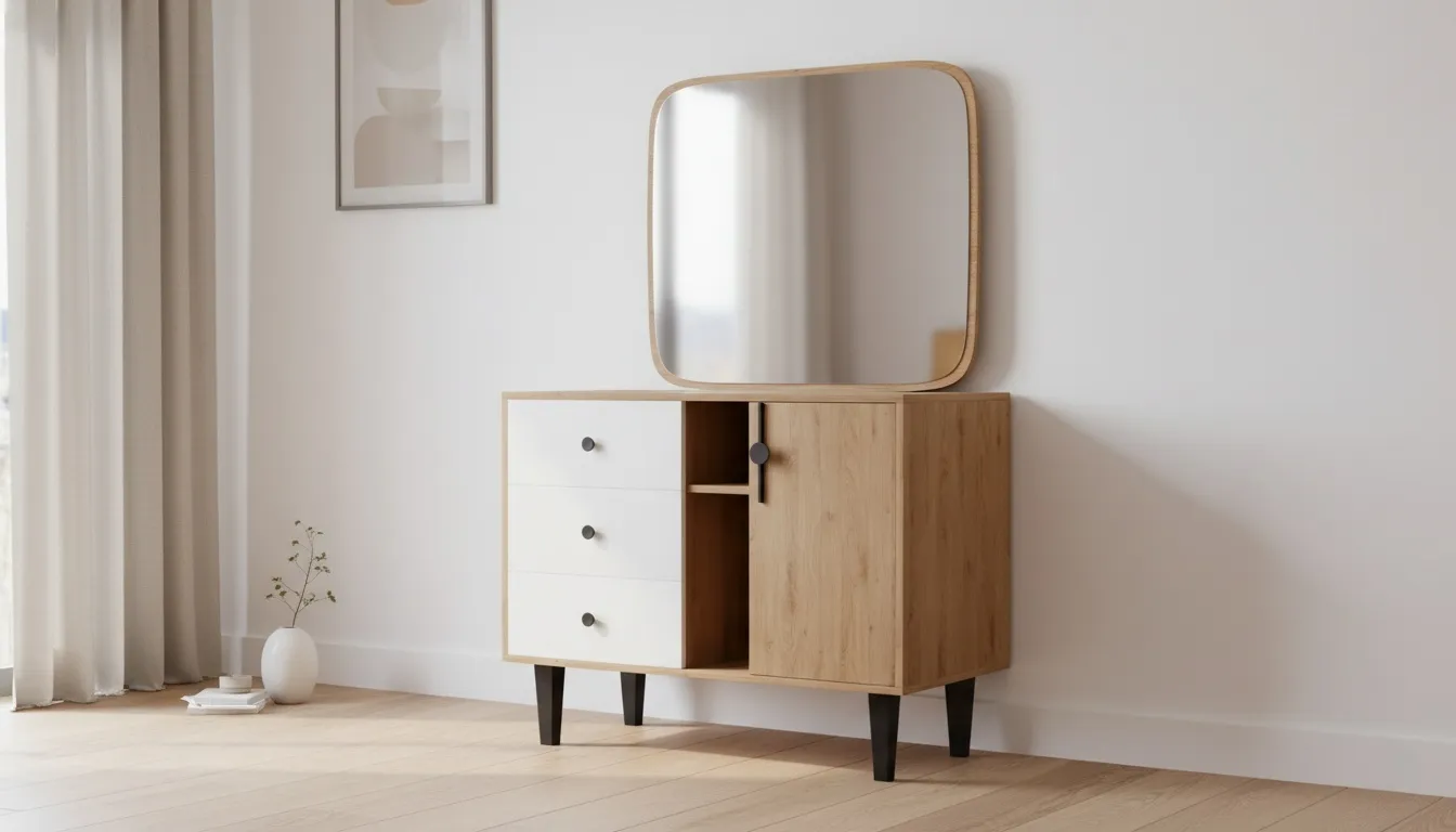 میز آرایش و آیینه لوتوس ژیک