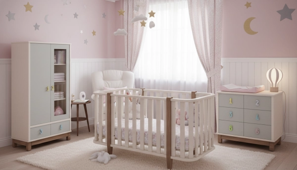 سرویس خواب نوزاد دختر نامبر