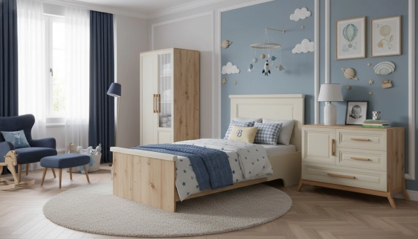 سرویس خواب نوزاد پسر لاکچری پارلا کرم